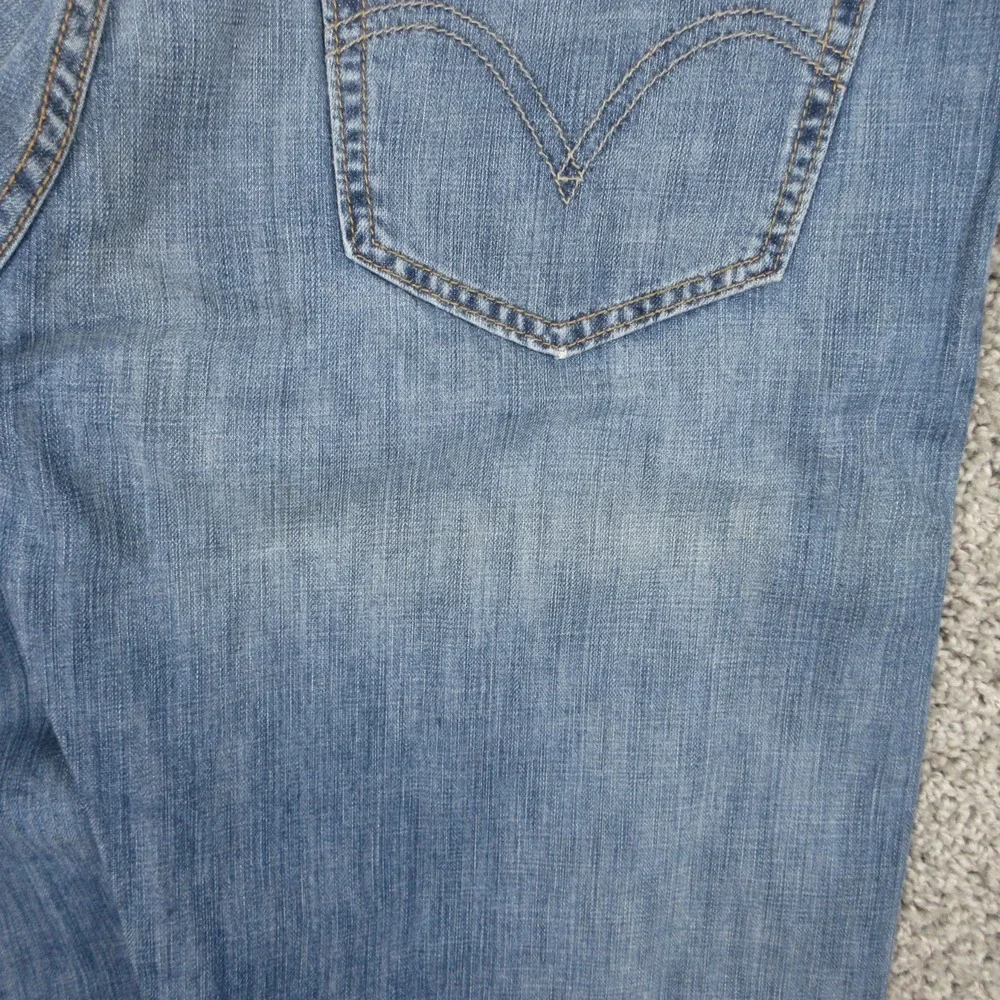 Levis Jeans Mens 36x36 Blue 527 Slim Bootcut Western Cowboy Faded Denim Pants